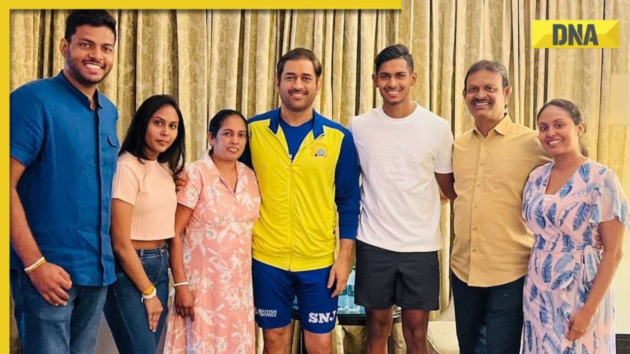 IPL 2023: MS Dhoni Meets Matheesha Pathirana's Family In Chennai, CSK ...