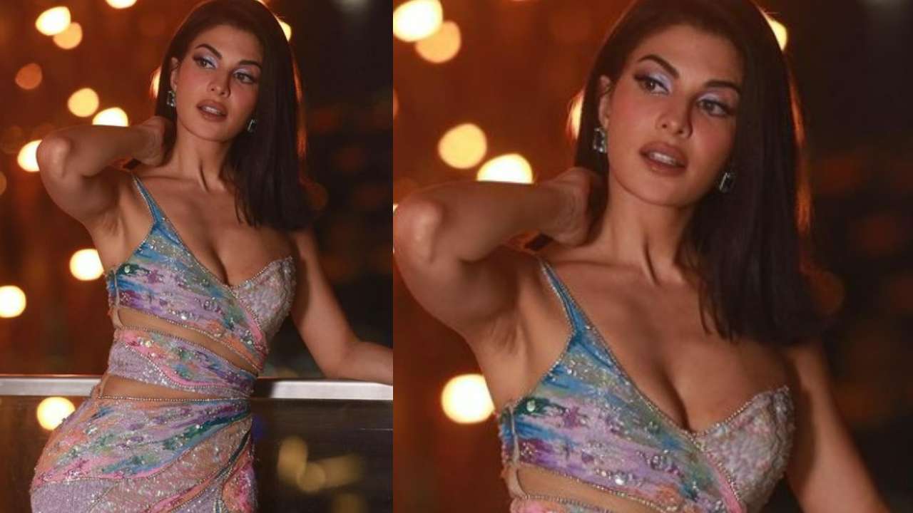 Jacqueline Fernandez flaunts her cleavage in multi-coloured gown at IIFA  Rocks 2023, see bold photos