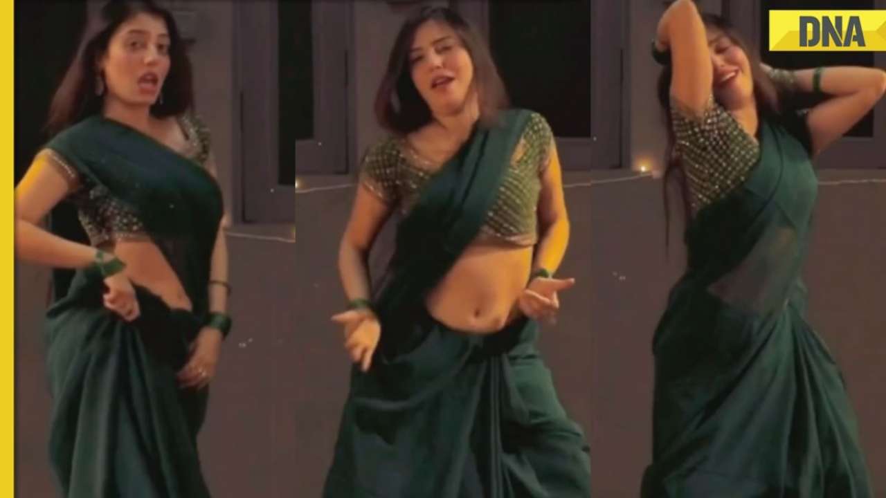 Viral video Desi girls sexy dance in green saree on Laga Prem Rog breaks the internet, netizen says wow, watch image