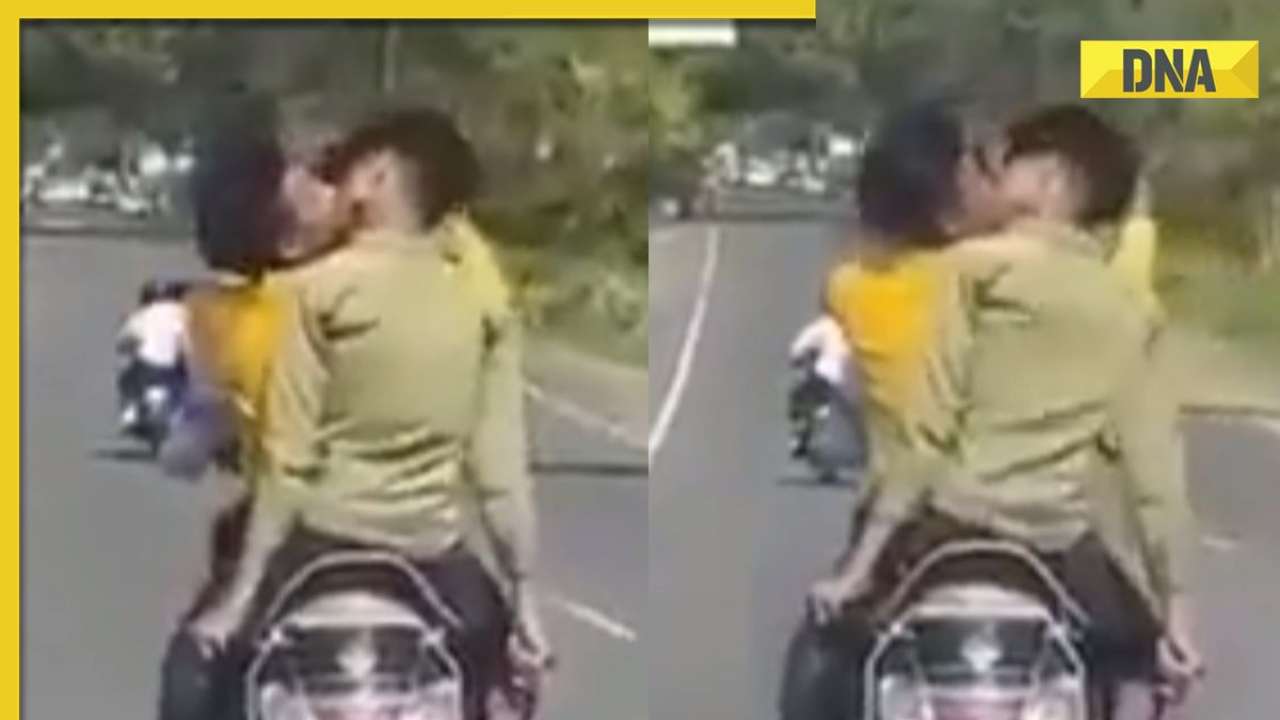 Uttar Pradesh: Video of 2 men kissing each other while riding scooty in Rampur goes viral