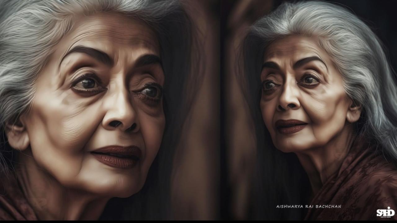 Aishwarya Rai AI Generated Old Age Look