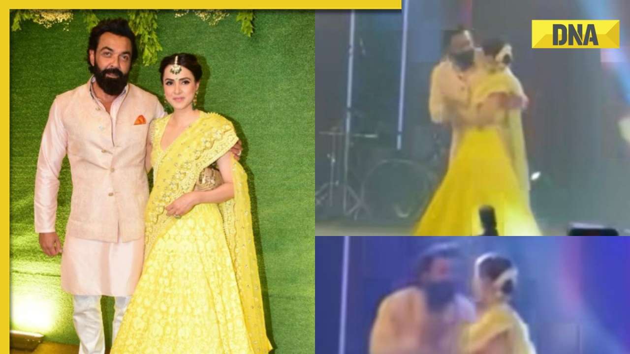 Bobby Deol grooves to Humko Sirf Tumse Pyaar Hai with wife Tanya Deol at Karan Deol’s sangeet, fans say ‘mazza aagya’