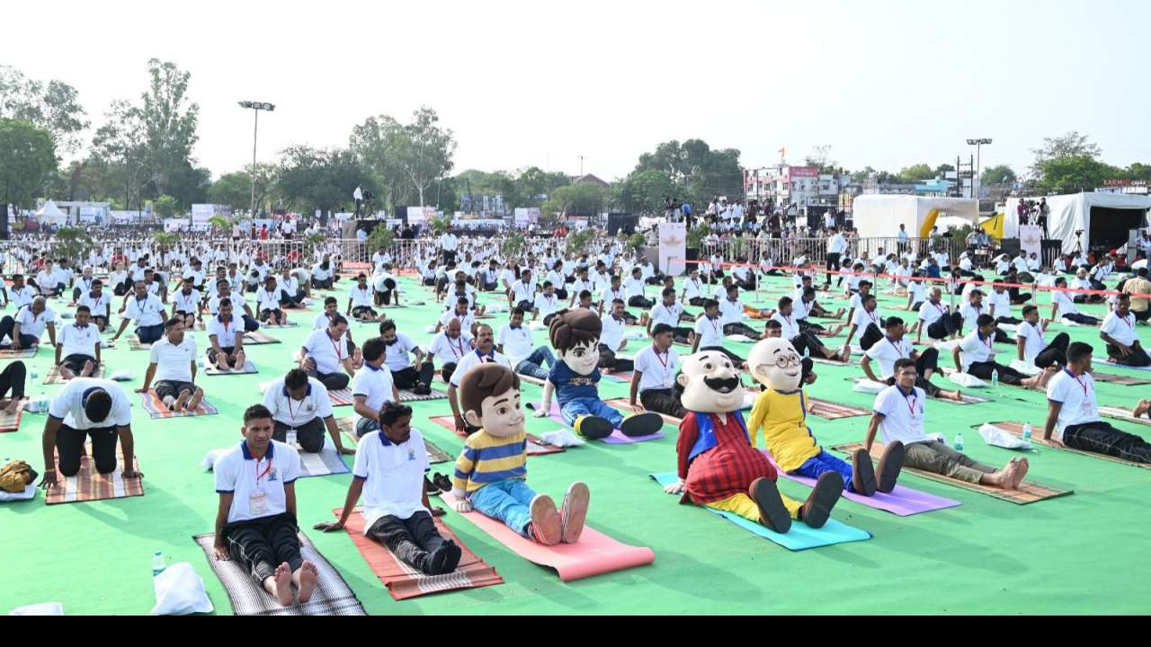 In pics: Nickelodeon cartoons celebrate International Day of Yoga at ...