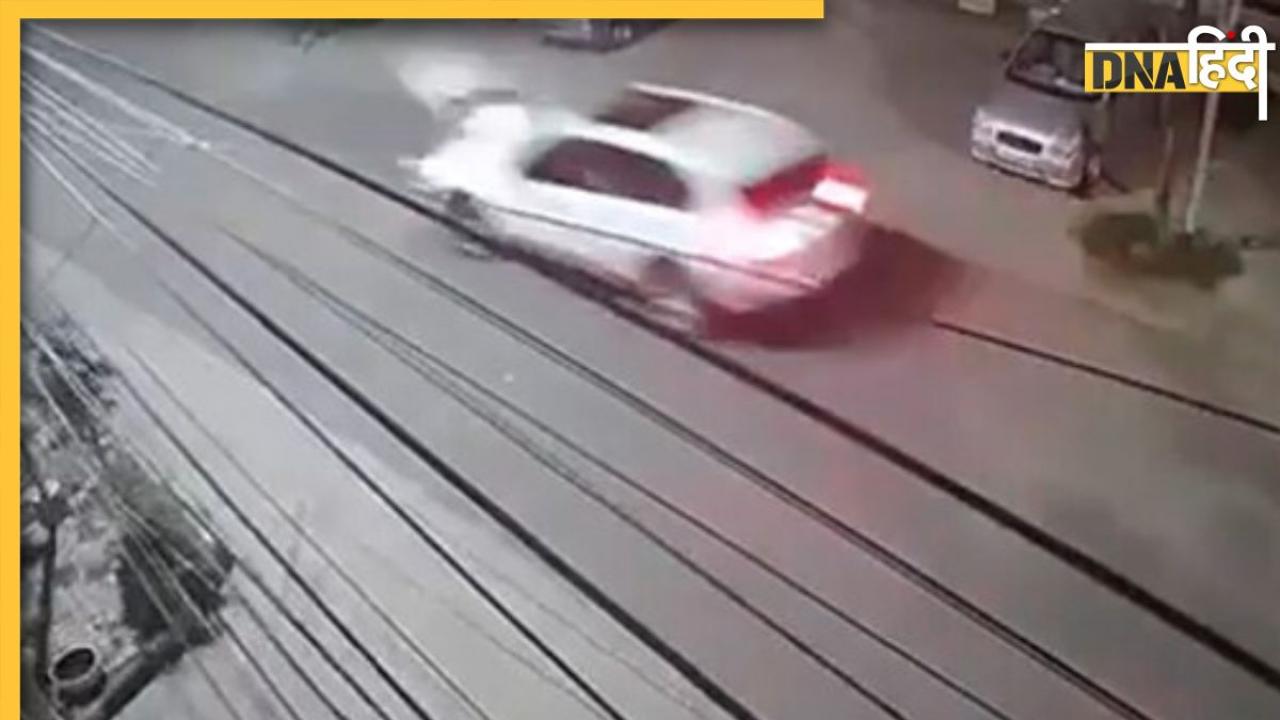  नशे में धुत में BMW चालक ने स्कूटर सवार शख्स पर चढ़ाई कार, देखें Video