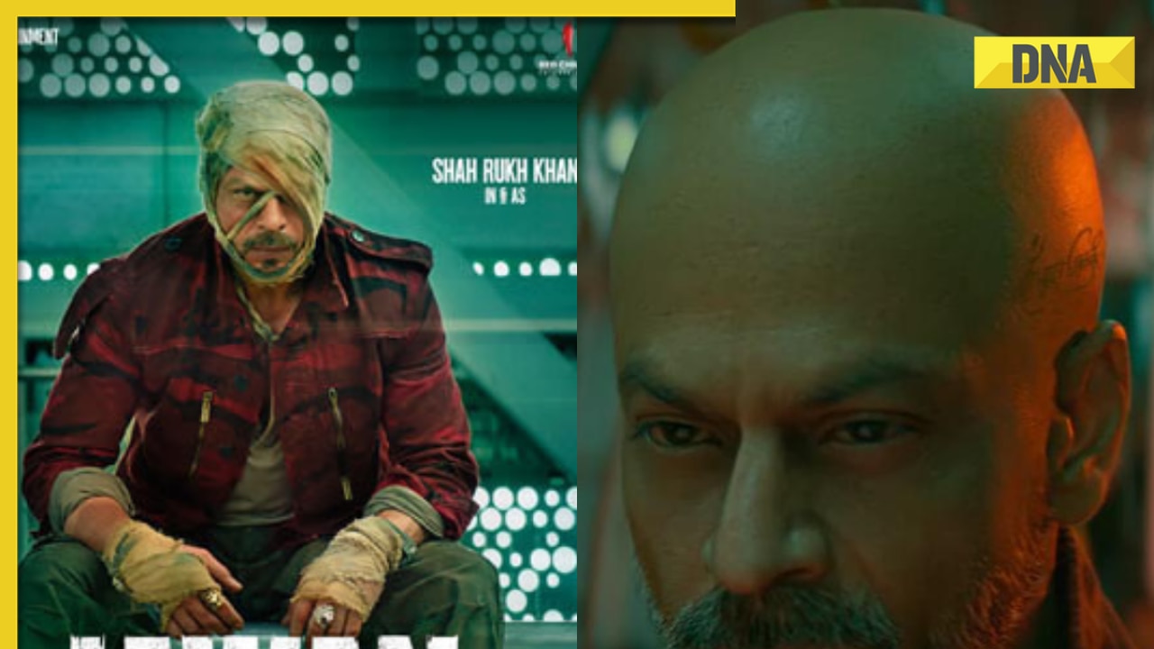 Shah Rukh Khan's bald head tattoo from Jawan revealed, check it out here: |  Filmfare.com