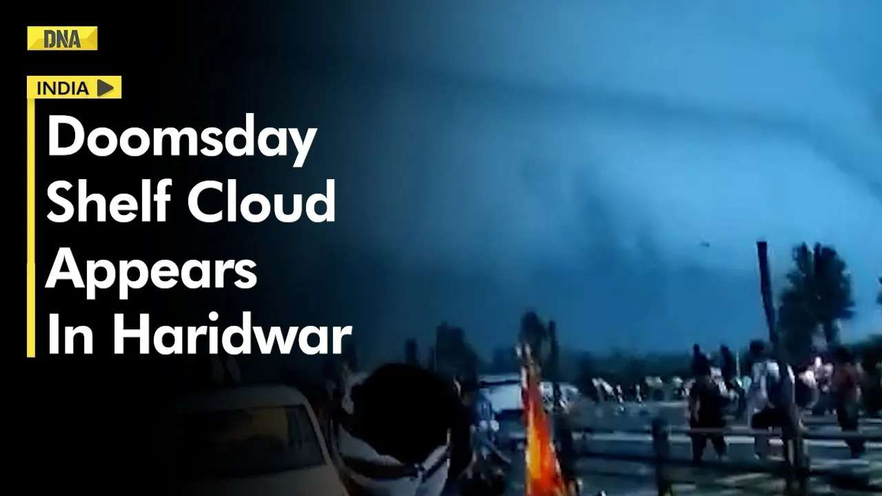 Haridwar Weather: Terrifying 'shelf cloud' appears over the skies in ...