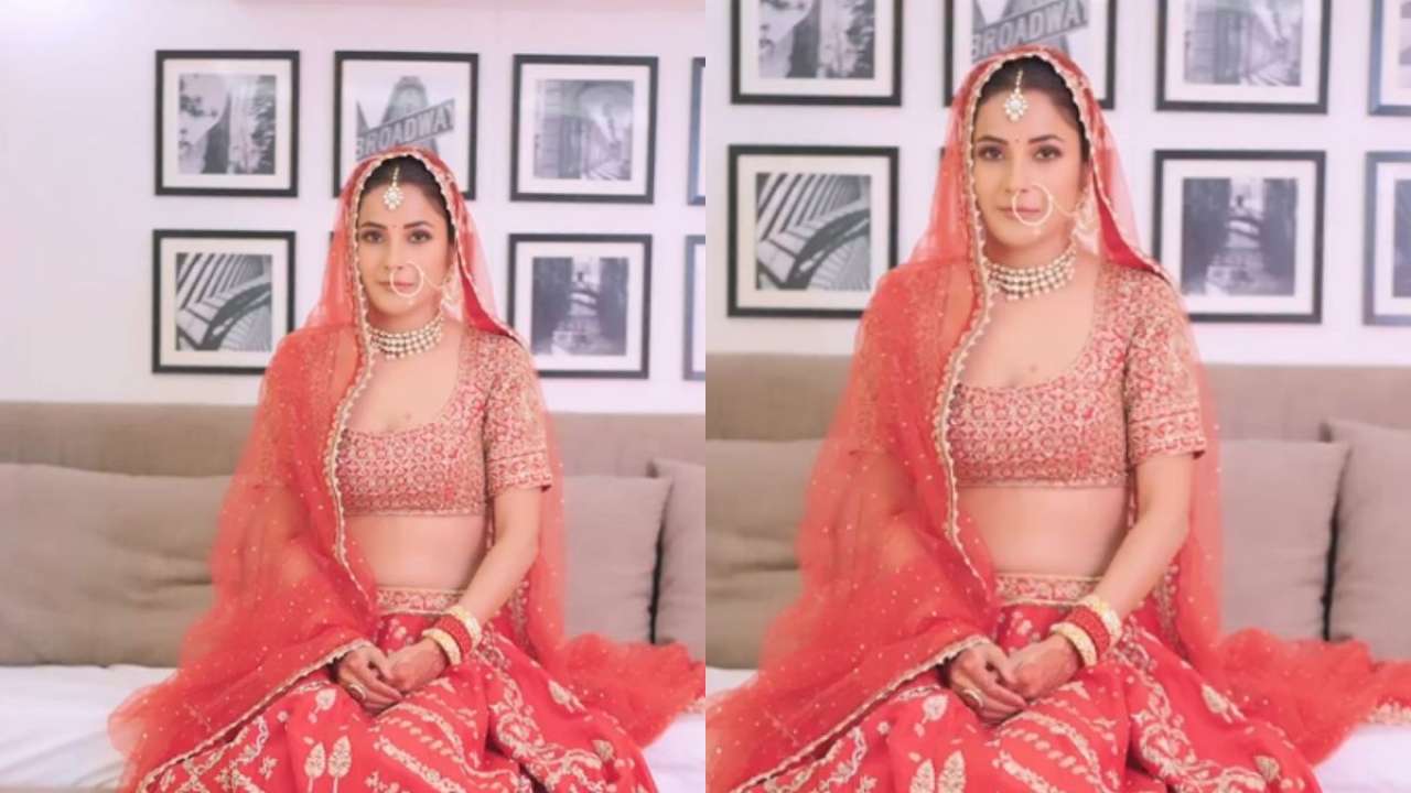 Shehnaaz Gill Expresses Self Love By Dressing Up As Bride Fans Call Her Duniya Ki Sabse