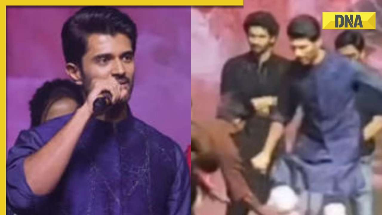 Watch: Vijay Deverakonda runs away as fan tries to touch his feet