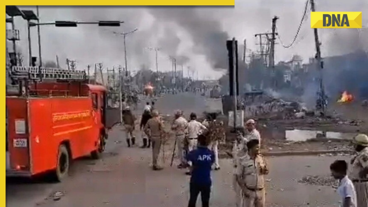 Petrol bombs hurled at two places of worship in haryana's nuh