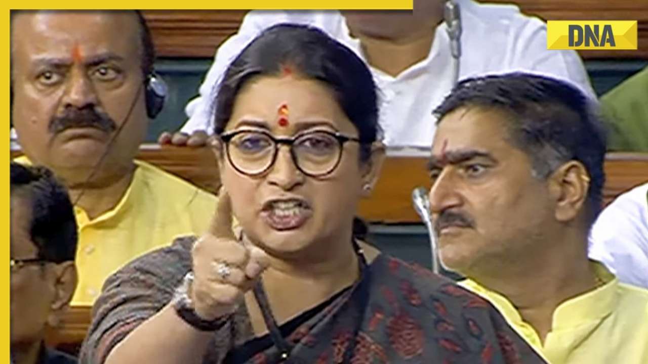 Alleged Flying Kiss Sparks Row In Parliament Smriti Irani Accuses