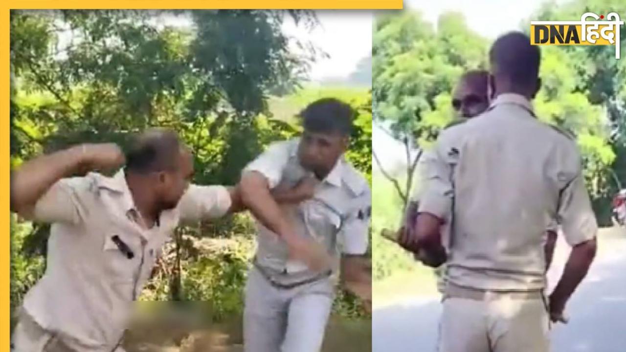 Viral Fight Video: 'बंटवारे' पर बीच सड़क आपस में भिड़ी 'खाकी' जमकर चले लात-थप्पड़, लोग बोले 'जरूर हिसाब में गड़बड़ होगी'