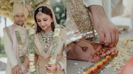 Parineeti Chopra and Raghav Chadha wedding first look