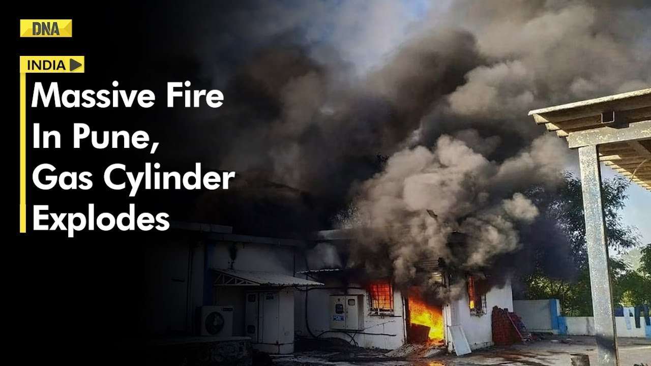 Maharashtra Massive fire breaks out after gas cylinder explosion in