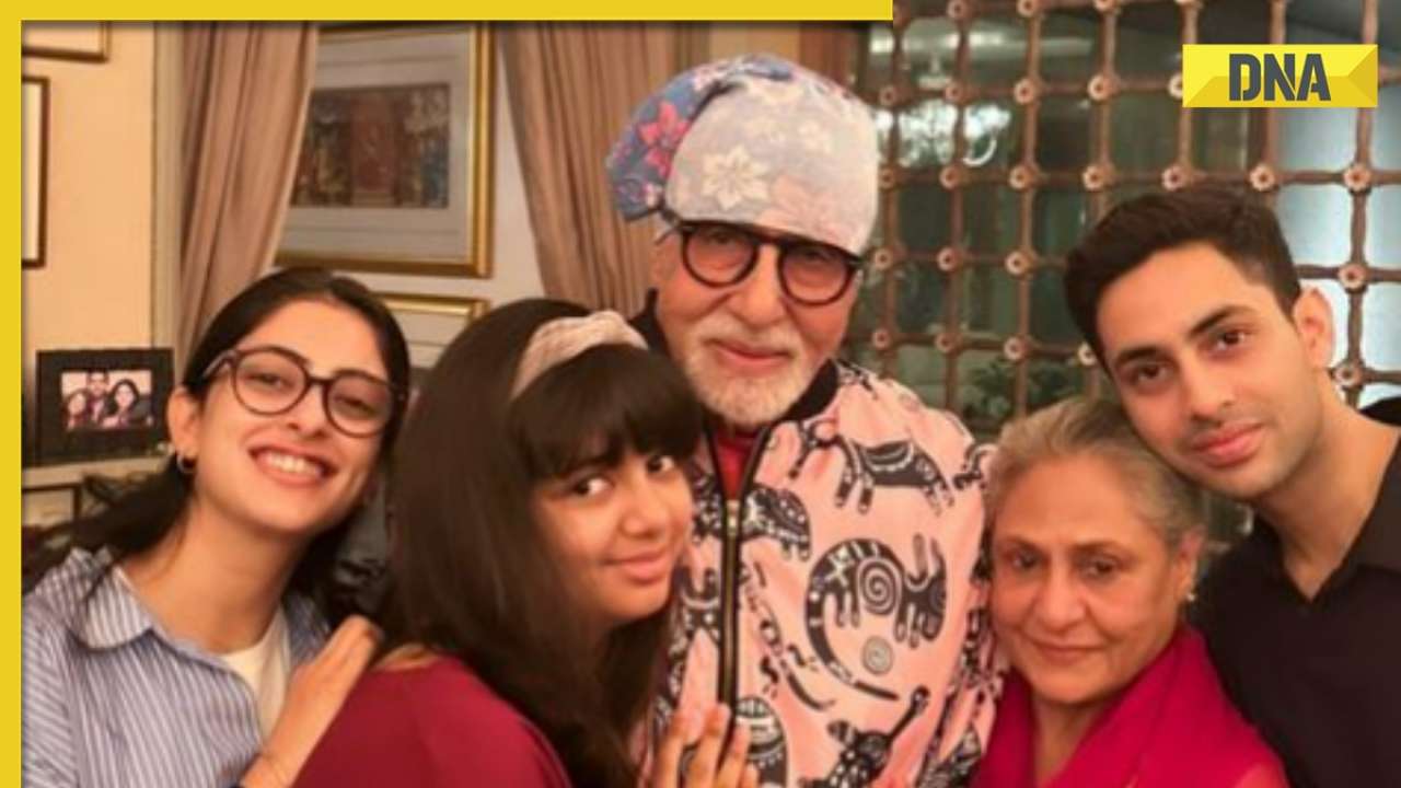 Amitabh Bachchan Poses With Jaya Bachchan And His Grandkids Aaradhya ...