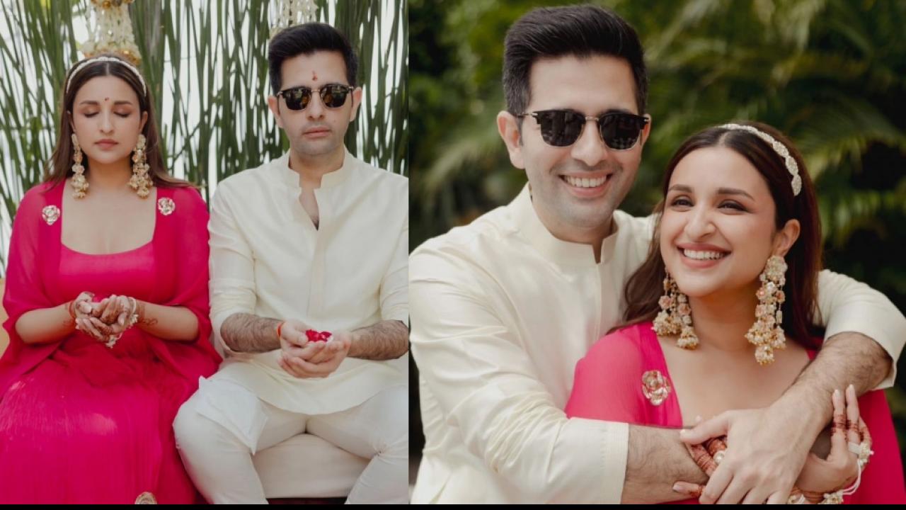 Parineeti Chopra Raghav Chadha Haldi Ceremony Photos Viral