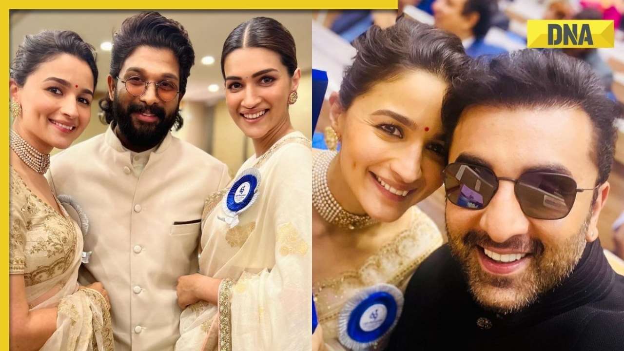 Alia Bhatt shares photos with Allu Arjun, Kriti Sanon from National