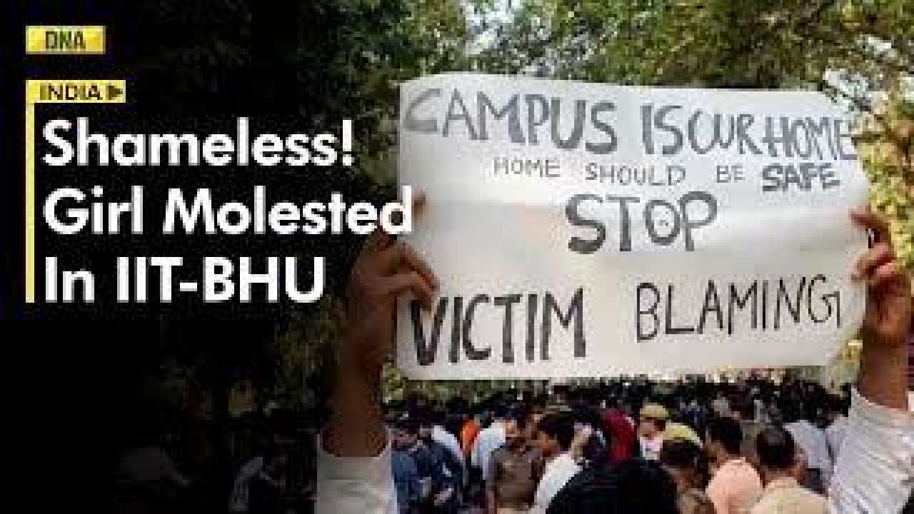 SHOCKING! bike-borne men molest and strip student inside BHU campus, big protest erupts!