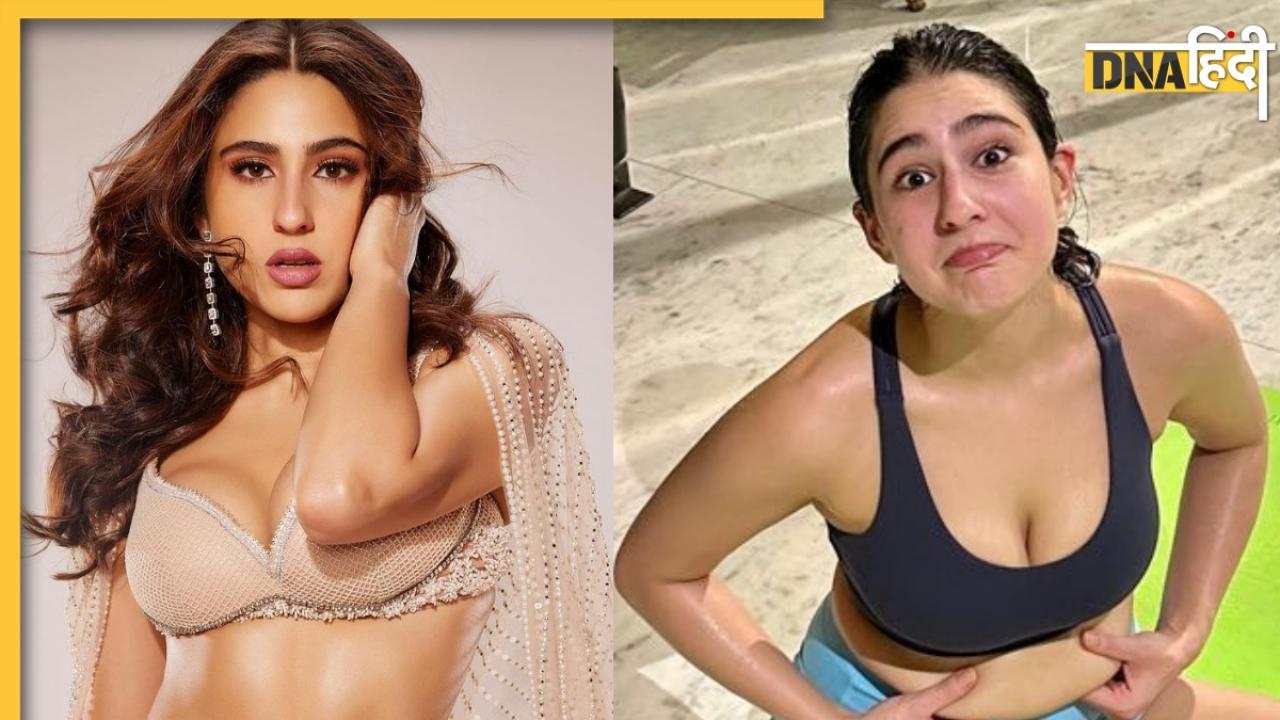 Sara Ali Khan ने बेबाकी से फ्लॉन्ट की पेट की चर्बी, दिखाया 2 हफ्ते में कैसे किया शॉकिंग ट्रांस्फॉर्मेशन