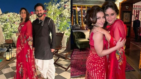 Saif Ali Khan and Kareena Kapoor Khan at Diwali bash