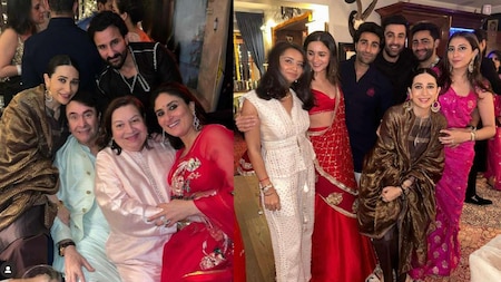 Ranbir Kapoor and Alia Bhatt at Kareena Kapoor's Diwali bash