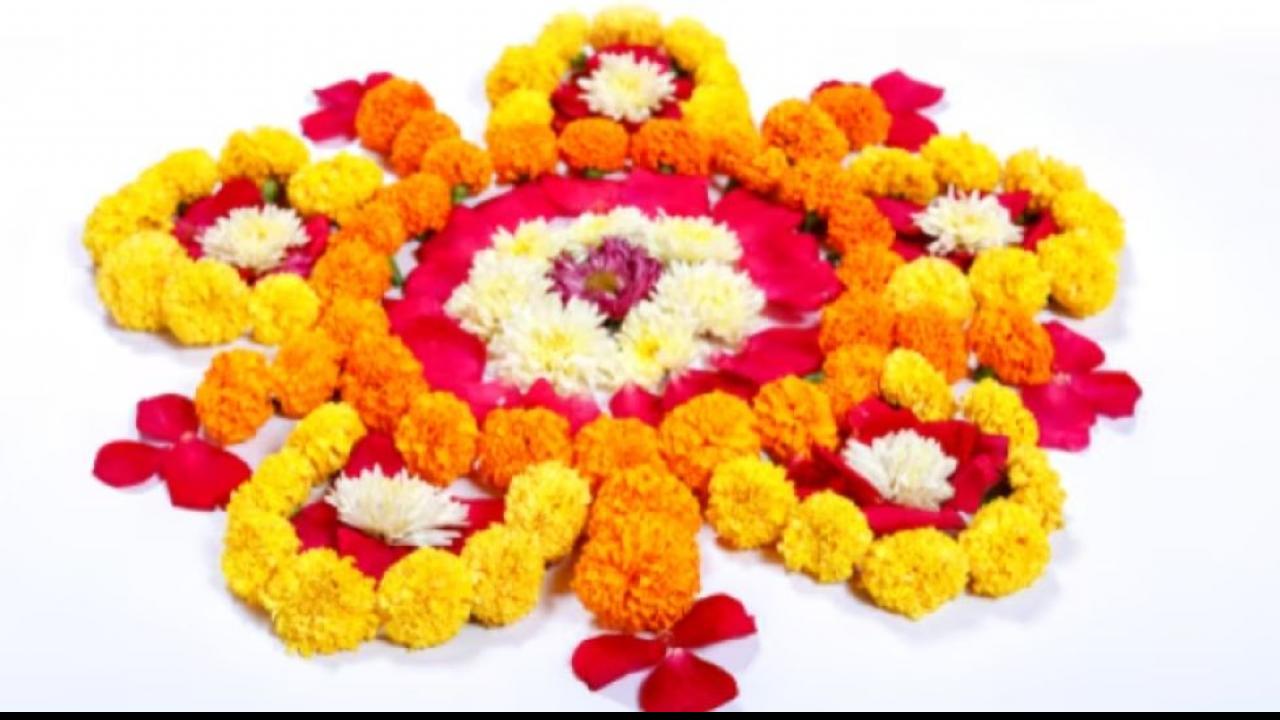 Diwali Flower Rangoli Designs