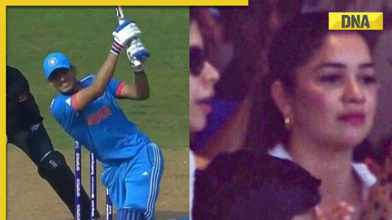 Watch: Sara Tendulkar cheers for Shubman Gill during IND vs NZ 2023 World Cup semi-final clash, video goes viral