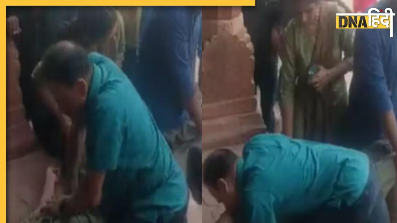 ताजमहल में आया पिता को हार्ट अटैक, फौजी बेटे ने ऐसे बचाई जान, सामने आया Viral Video