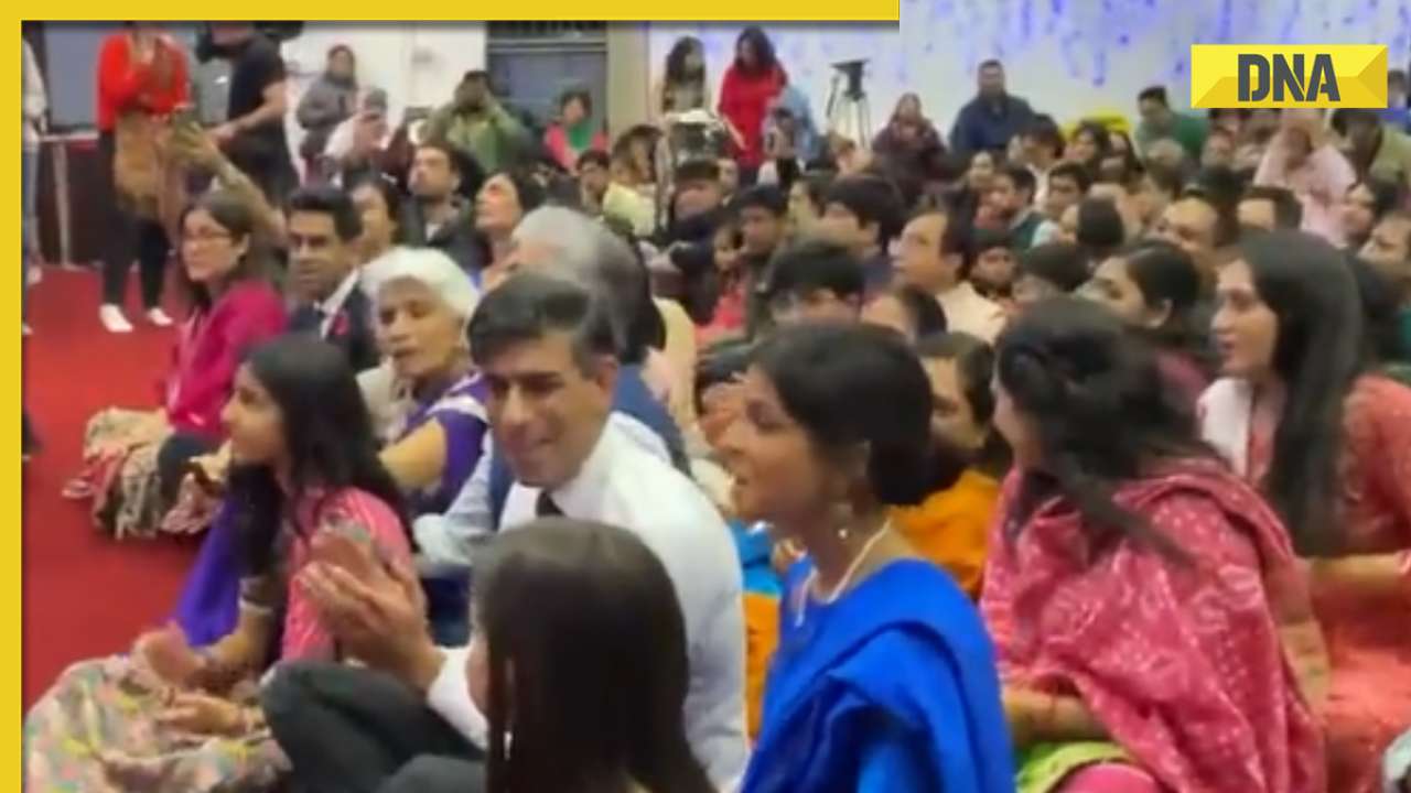 Rishi Sunak, Akshata Murty sing bhajan during Diwali puja at UK temple, video goes viral 