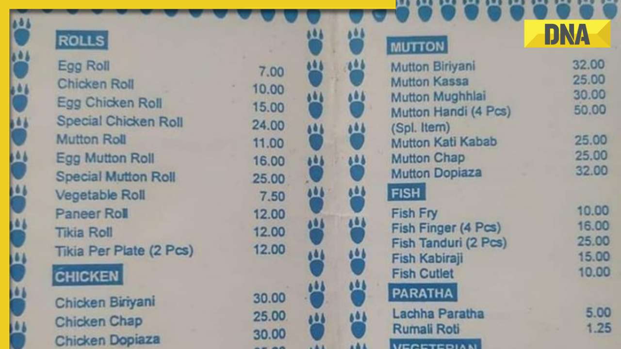 'Chicken biryani at Rs 30:’ Menu card from 2001 goes viral, triggers nostalgia among netizens