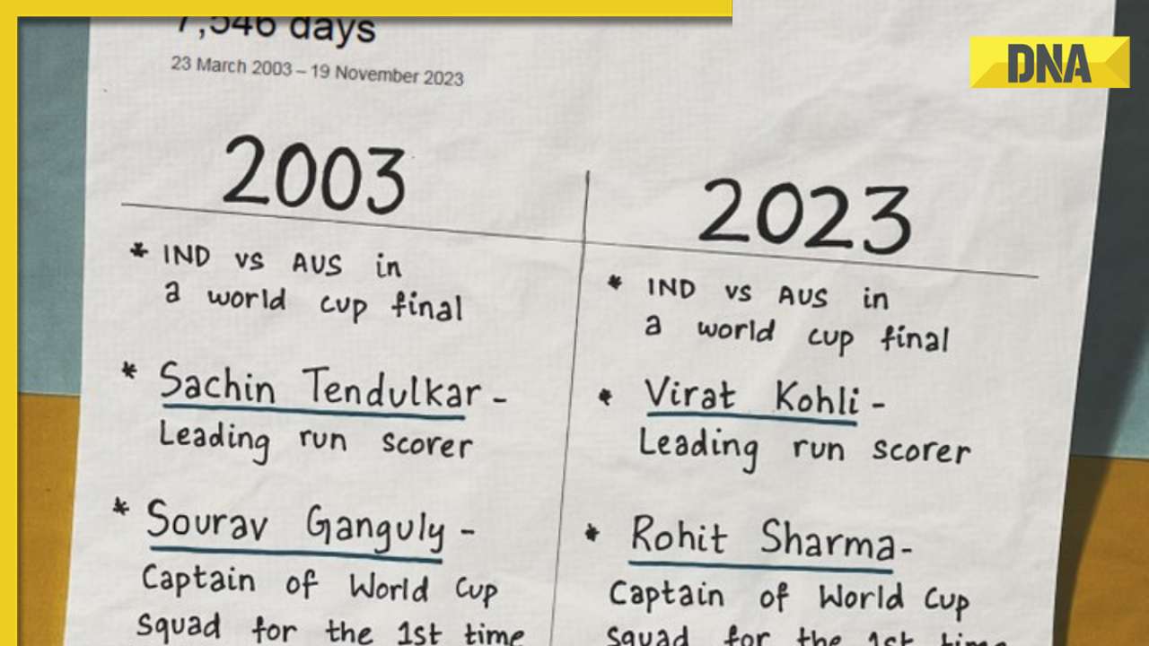 Google unveils striking parallels: World Cup final 2003 vs 2023 - Tendulkar and Kohli at helm