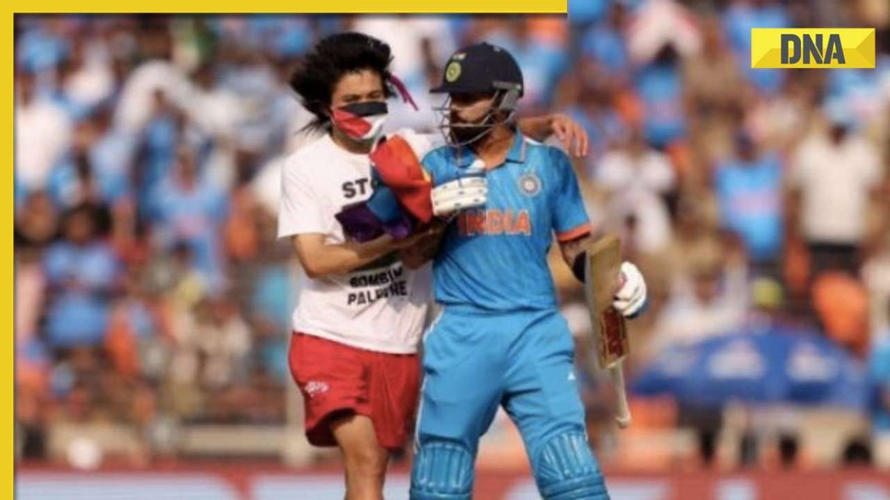 Watch: Palestine supporter breaches security to meet Virat Kohli during IND vs AUS World Cup 2023 final
