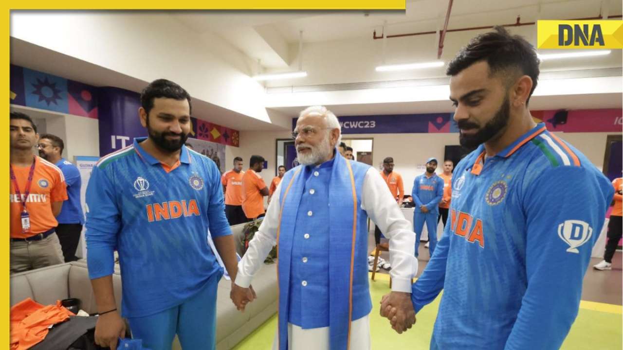 PM Modi holds Rohit, Kohli's hands after World Cup final loss, pics go viral