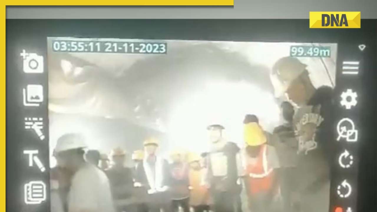 First visuals of workers stuck inside collapsed Uttarkashi tunnel surface, see photo here