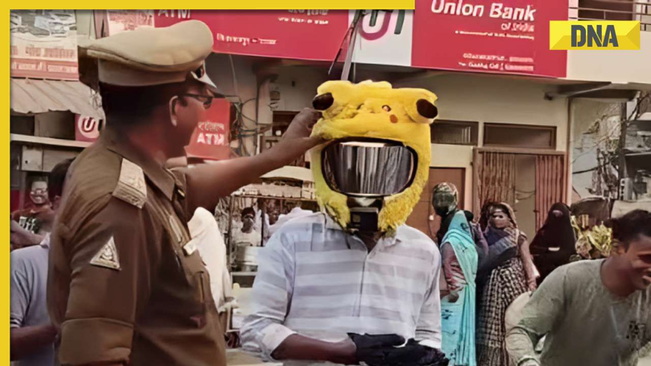 'Khargosh ho?': Quirky Pikachu-themed helmet leaves Police officer amused, watch