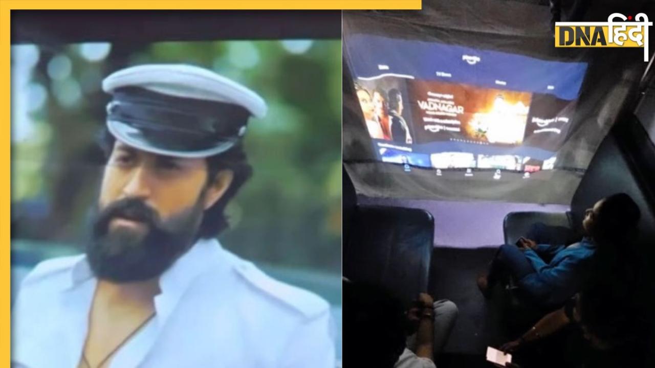 देसी जुगाड़ से यात्री ने चलती ट्रेन को बना दिया सिनेमा हॉल, VIDEO देख हर कोई हैरान