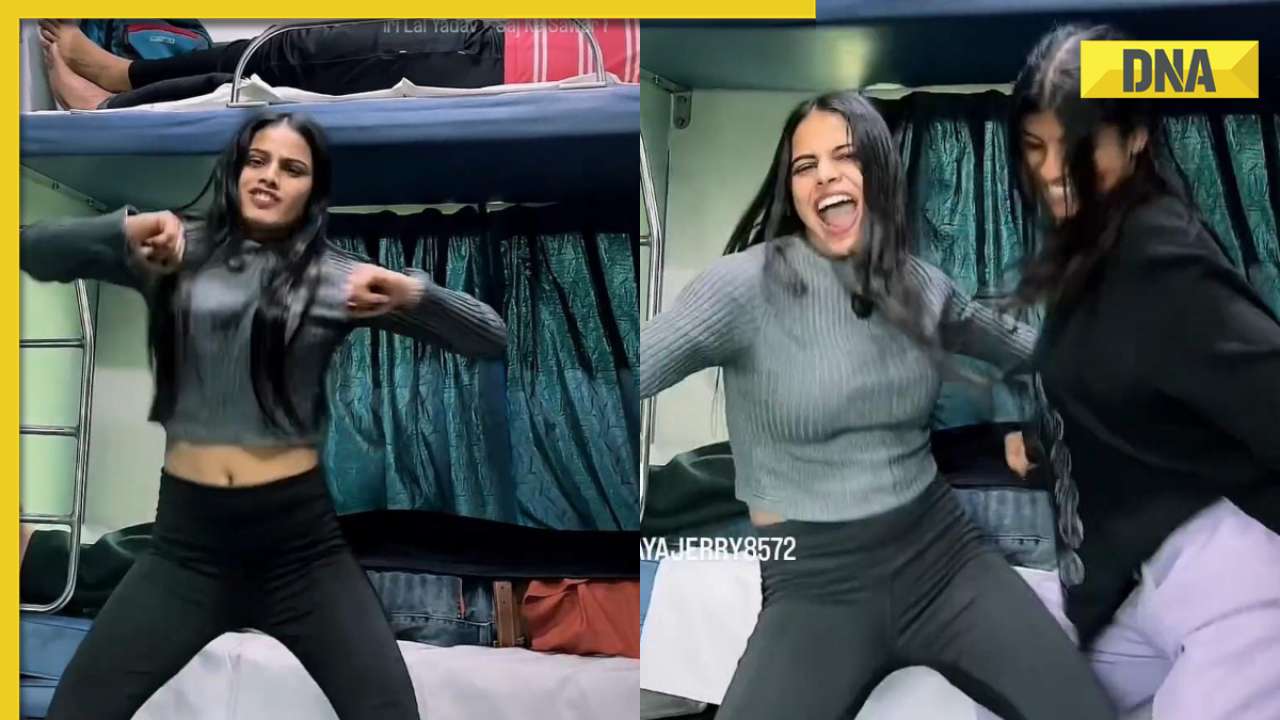 Viral video: Girls dance to Bhojpuri song inside moving train, internet says 'please stop'