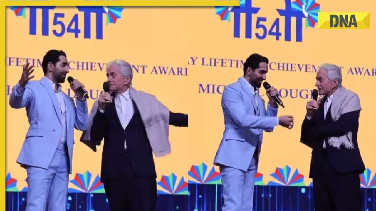 Viral video: Ayushmann Khurrana teaches Hindi to Michael Douglas, veteran star's fluency impresses netizens