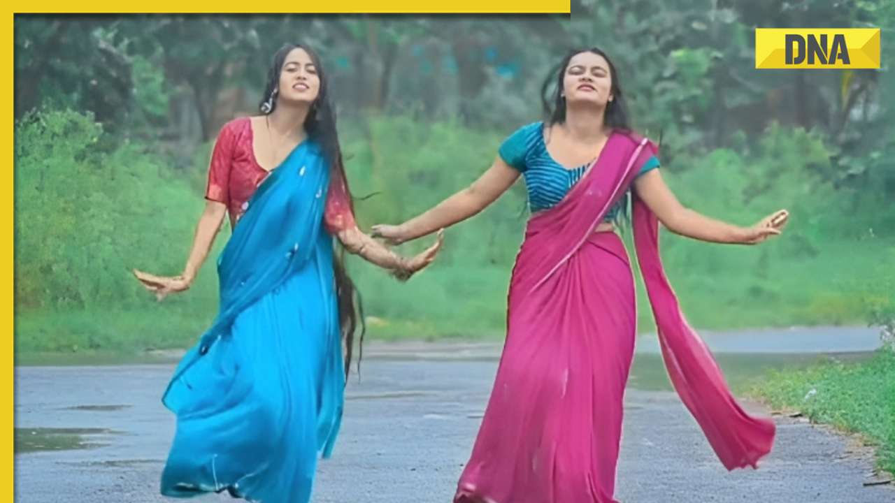 Viral video: Saree-clad women's sensational dance to Koi Ladki Hai in rain wows internet, watch