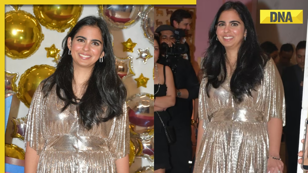 Isha Ambani grabs attention in rare golden sequined dress for NMACC event priced at Rs...