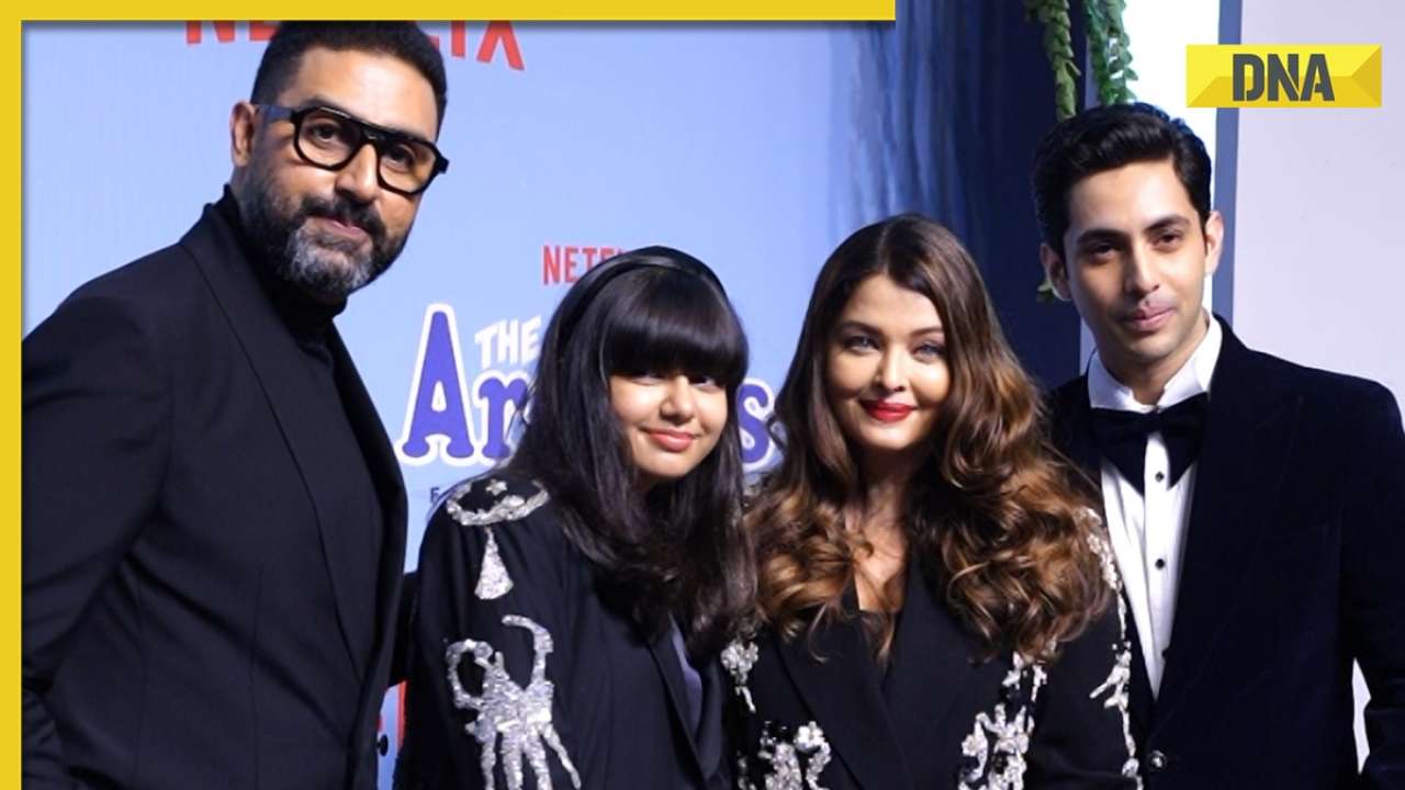 Watch: Aishwarya Rai Bachchan teasing Shweta Bachchan's son Agastya Nanda at The Archies premiere leaves fans in splits