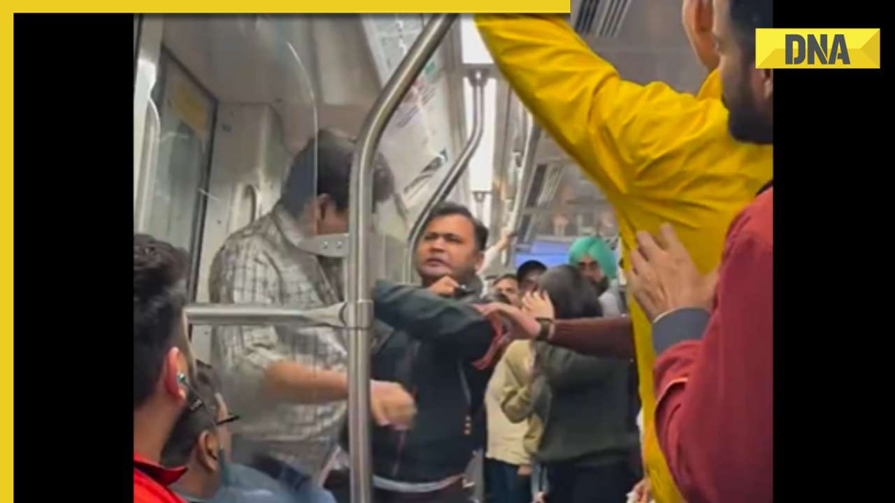 Viral video: Two men exchange punches inside Delhi metro, internet reacts