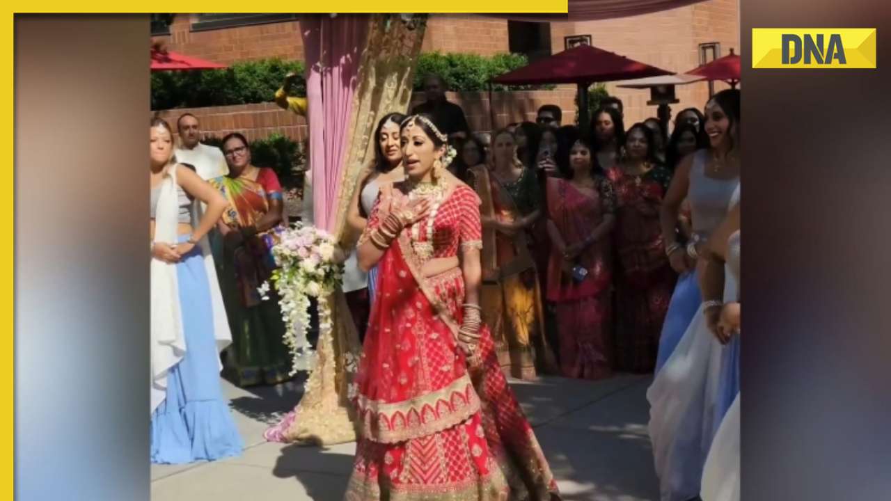Viral video: Desi bride's stunning dance to 'Saajanji Ghar Aaye' impresses internet, watch
