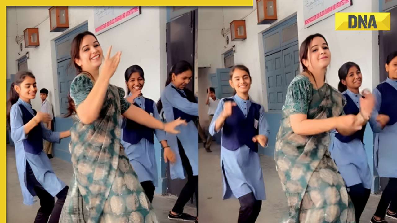 Teacher and students nail 'Gulabi Sharara' dance trend in viral video, internet loves it