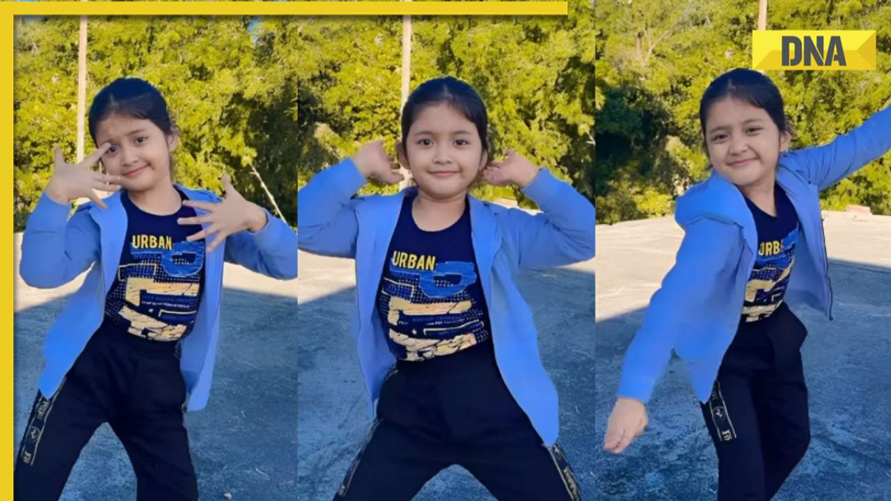 Adorable little girl aces Gulabi Sharara dance step, video goes crazy viral