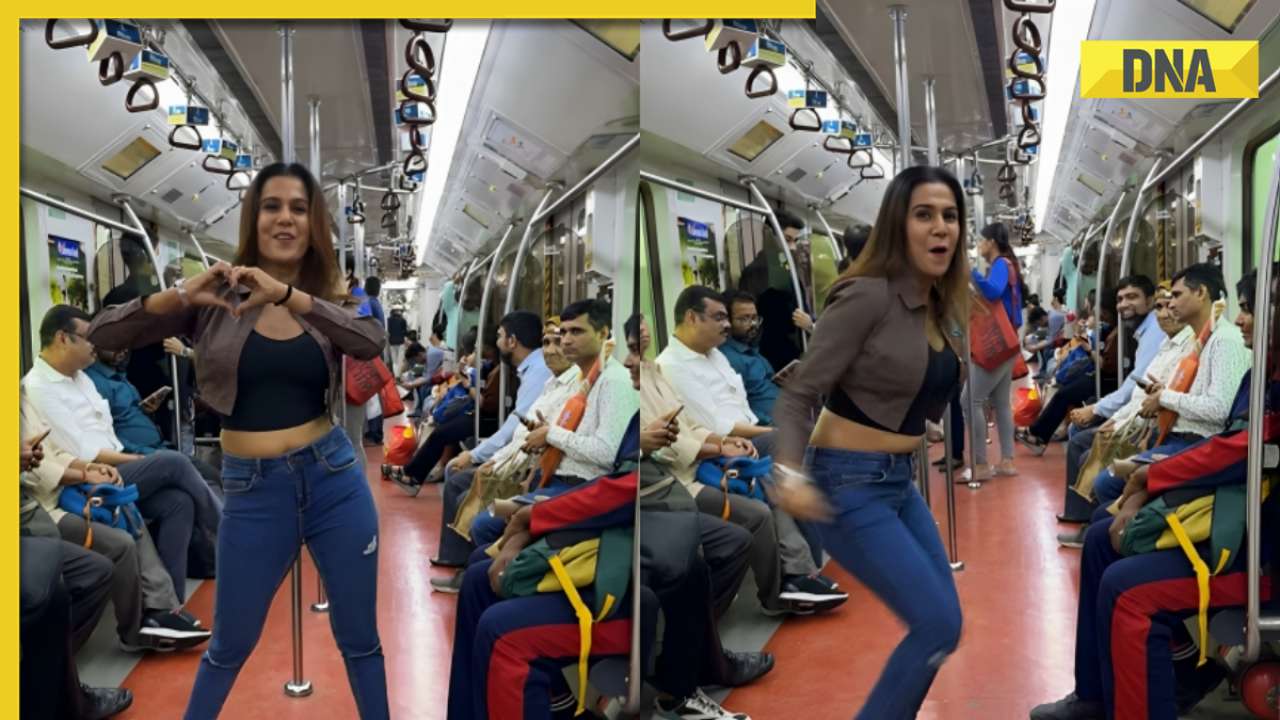 Watch: Girl's attention-grabbing dance in crowded metro goes viral, internet says 'koi band karo'