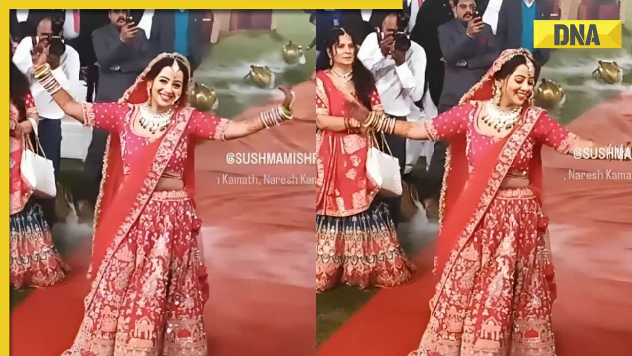 Viral video: Bride steals the show with her mesmerizing dance to Piya Ghar Aavenge, watch