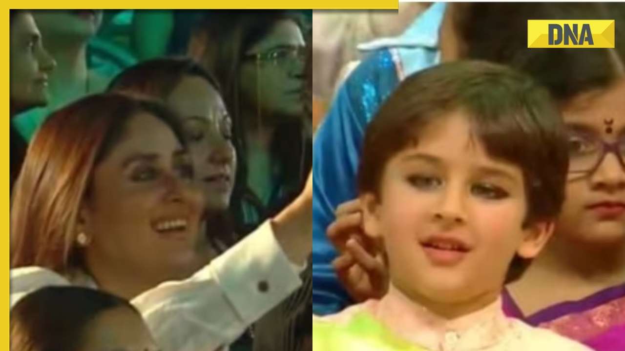 Watch: Taimur Ali Khan performs at his school's annual function, Kareena Kapoor, Karan Johar's reaction go viral