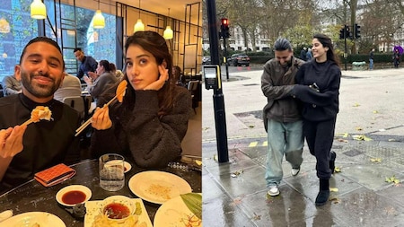 Orry and Janhvi Kapoor in London