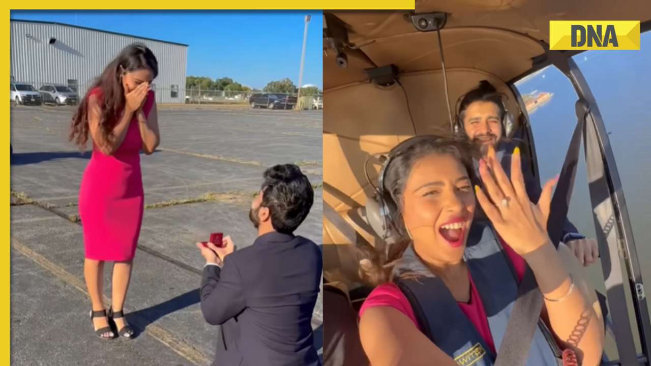 Man pulls off dreamy sky-high proposal for his woman, viral video melts hearts