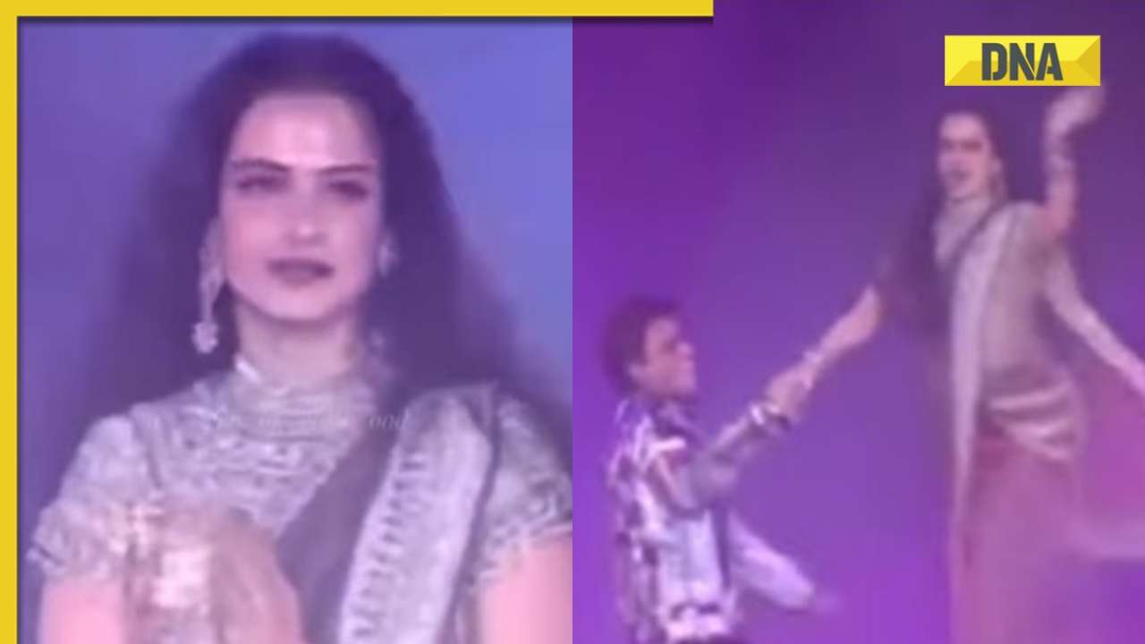 Rekha, Shah Rukh Khan groove to 'Pardesiya' in throwback video, Amitabh Bachchan-Jaya Bachchan's reaction go viral
